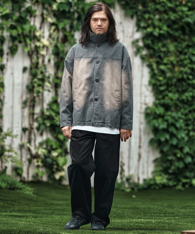 CAMBIO(カンビオ)】Belted Corduroy Two Tuck Wide Pants コーデュロイ