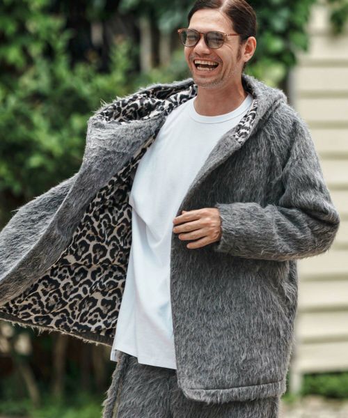【CAMBIO(カンビオ)】【予約販売9月末～10月上旬入荷】 Far Melton Poncho Like Jacket ポンチョ風ジャケット(MIU-252-003)