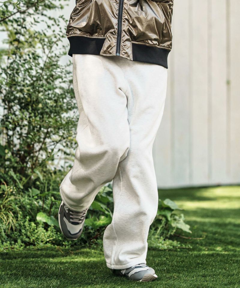 CAMBIO(カンビオ)】Lining Boa Sweat Wide Straight Pants ワイド