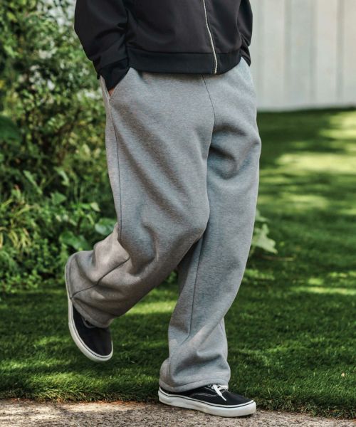 【CAMBIO(カンビオ)】【予約販売9月下旬～10月上旬入荷】 Lining Boa Sweat Wide Straight Pants ワイドストレートパンツ(A50025cmb)