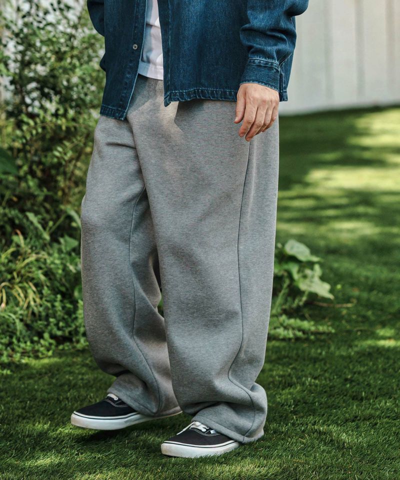CAMBIO(カンビオ)】Lining Boa Sweat Wide Straight Pants ワイド