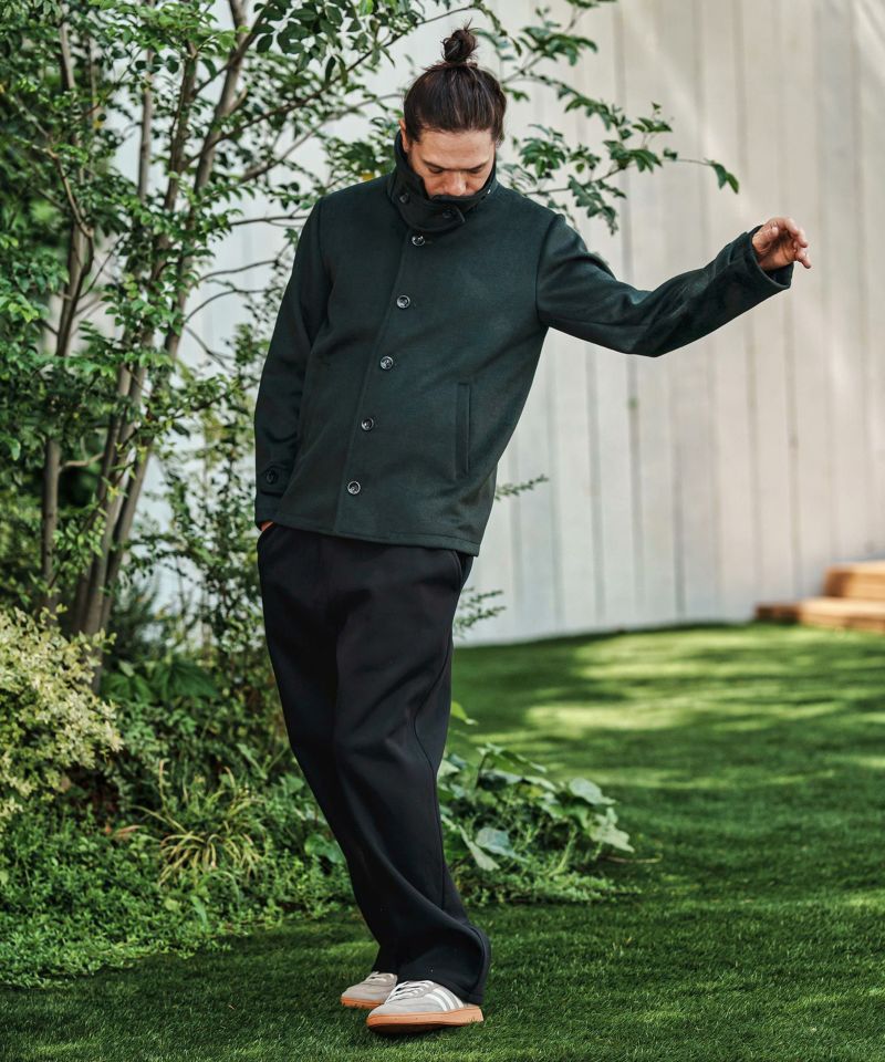 CAMBIO(カンビオ)】Lining Boa Sweat Wide Straight Pants ワイド