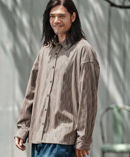 【CAMBIO(カンビオ)】【予約販売9月上旬～中旬入荷】 Spotted Print Corduroy Shirts コーデュロイシャツ(CMP-252-004)