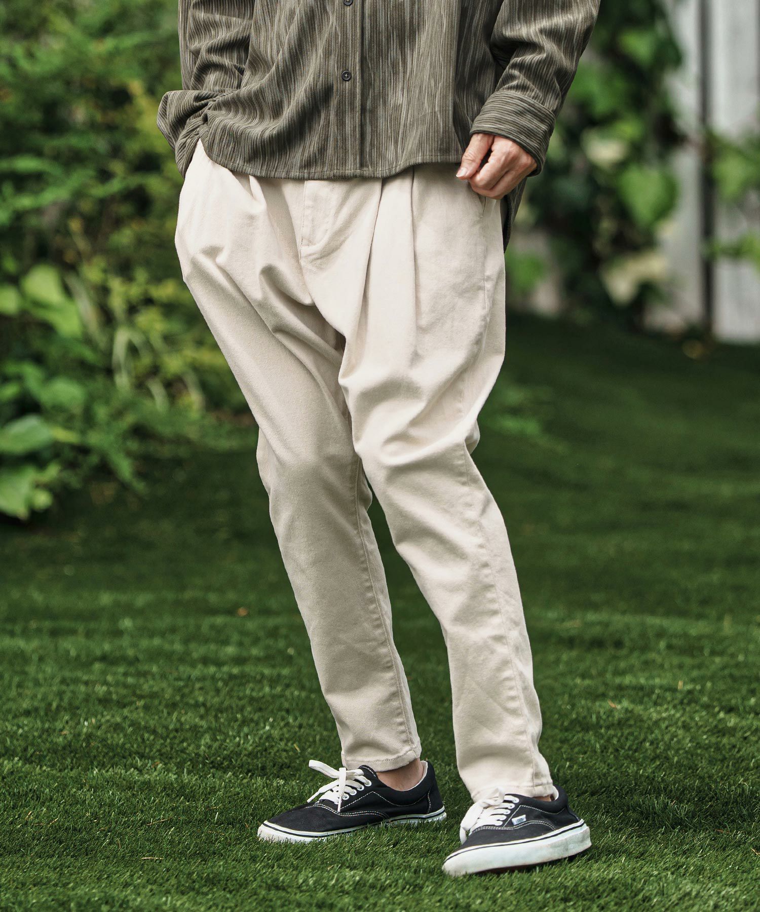 CAMBIO(カンビオ)】Stretch Twill Unique Three Dimensional Pants