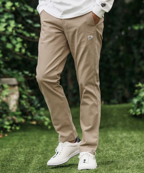 【1minute 1second(ワンミニットワンセカンド)】【予約販売10月中旬～下旬入荷】skinny chino pants with heart patch スキニーチノパンツ(1M25A290)