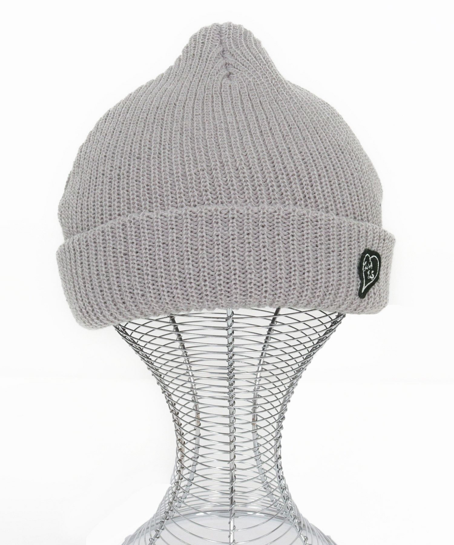 1minute 1second(ワンミニットワンセカンド)】heart patch knit cap
