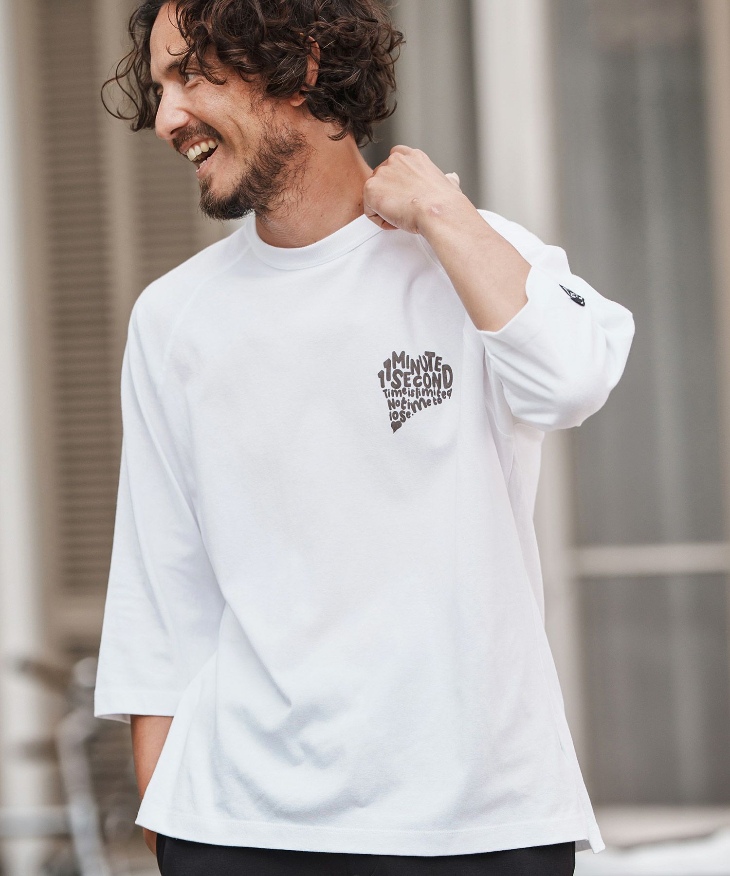 1minute 1second(ワンミニットワンセカンド)】half sleeve t-shirt