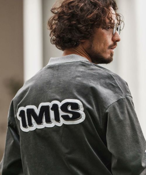 【1minute 1second(ワンミニットワンセカンド)】【予約販売9月下旬～10月上旬入荷】corduroy blouson with 1M1S big patch コーデュロイブルゾン(1M25A010)