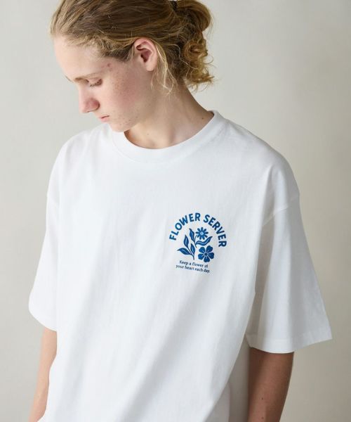 【rehacer(レアセル)】Wind Bloom Open End T-shirt Tシャツ(01252000041)