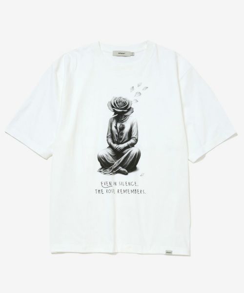 【rehacer(レアセル)】【予約販売7月中旬～下旬入荷】Silent Bloom Relax Fit T-shirt Tシャツ(01252000040)