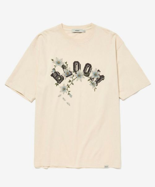 【rehacer(レアセル)】【予約販売7月中旬～下旬入荷】Bloom College Logo Vintage Wash T-shirt Tシャツ(01252000047)