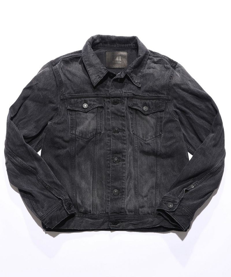 TMT(ティーエムティー)】12oz SOFT BLACK DENIM TRUCKER JACKET デニム