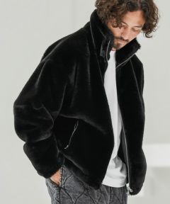 H BRAND ファーブルゾン CAMBIO(カンビオ)】Fur High Neck Short Blouson ファーブルゾン(MIU