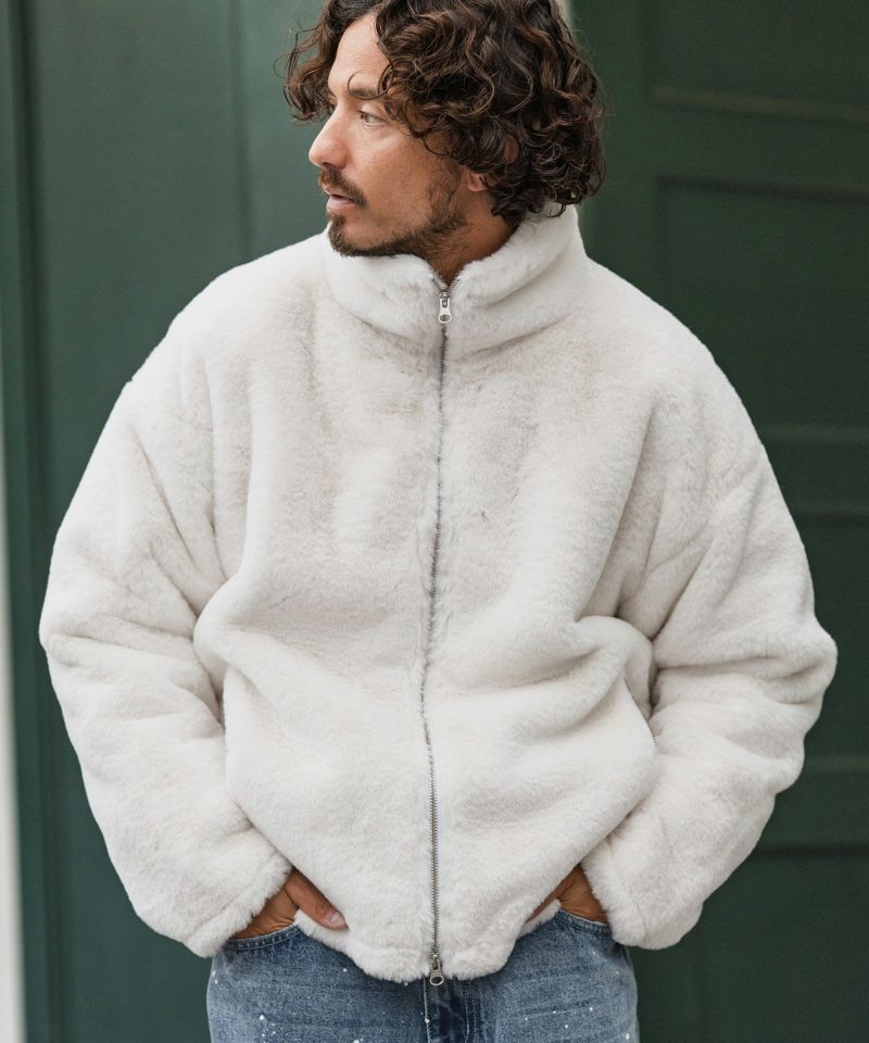 CAMBIO(カンビオ)】Fur High Neck Short Blouson ファーブルゾン(MIU