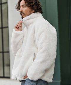 cccmalie ポケットファーブルゾン CAMBIO(カンビオ)】Fur High Neck Short Blouson ファーブルゾン(MIU