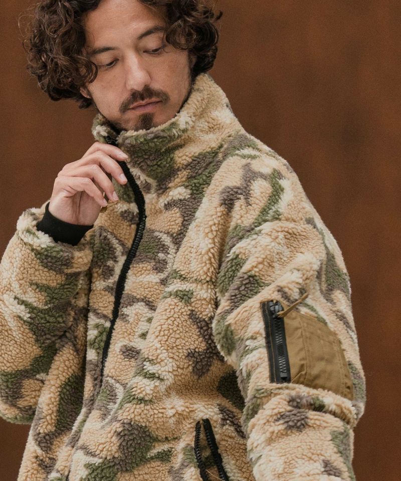 CAMBIO　ボアジャケット CAMBIO(カンビオ)】【予約販売10月末～11月上旬入荷】Camouflage