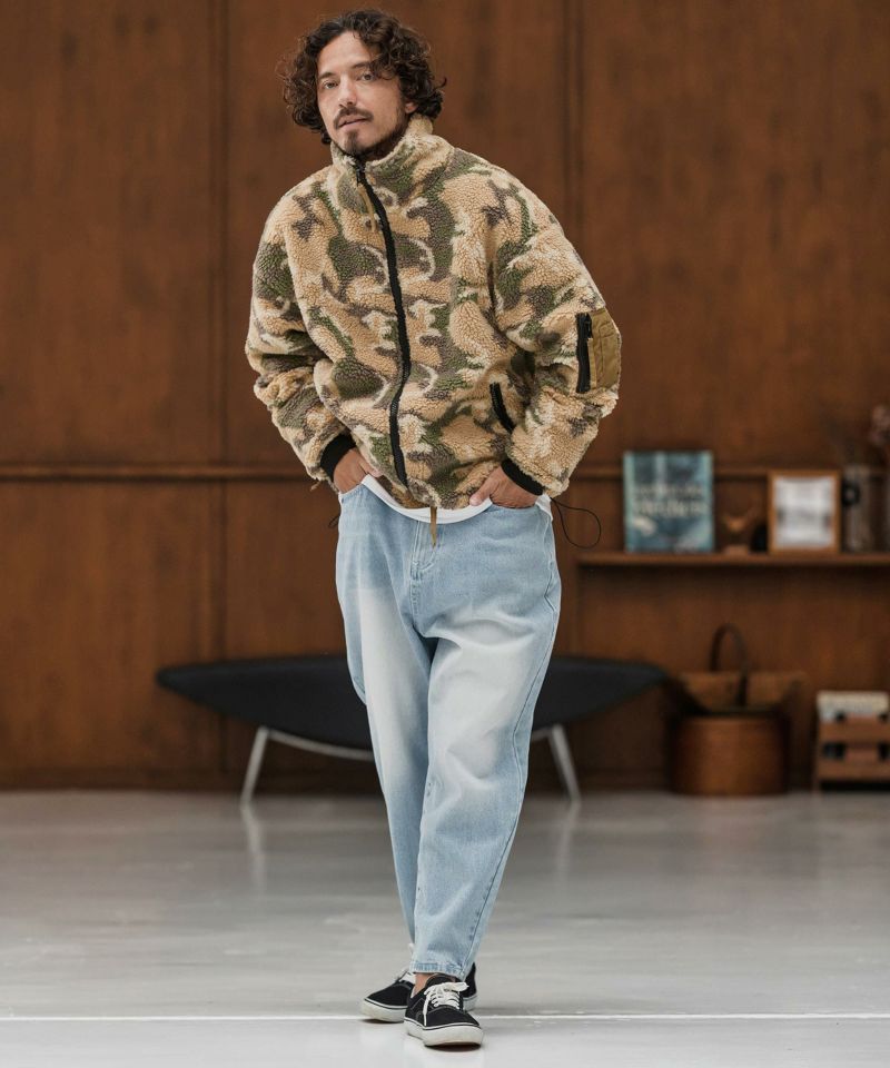 CAMBIO　ボアジャケット CAMBIO(カンビオ)】【予約販売10月末～11月上旬入荷】Camouflage