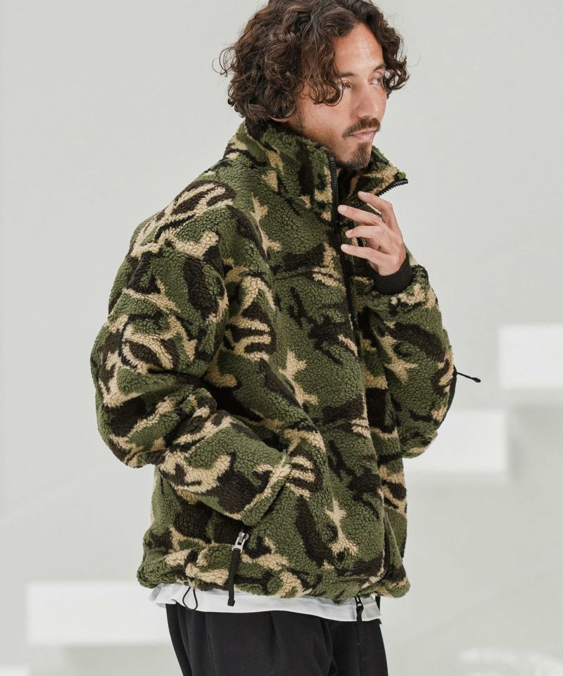 CAMBIO　ボアジャケット CAMBIO(カンビオ)】【予約販売10月末～11月上旬入荷】Camouflage