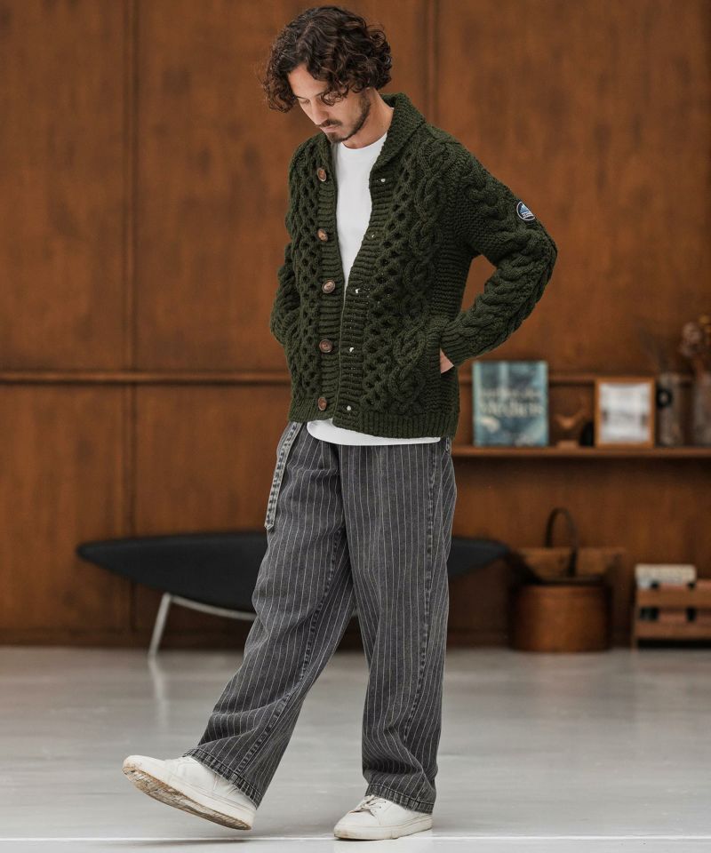 CAMBIO(カンビオ)】【予約販売1月下旬～2月上旬入荷】Stripe Denim Two