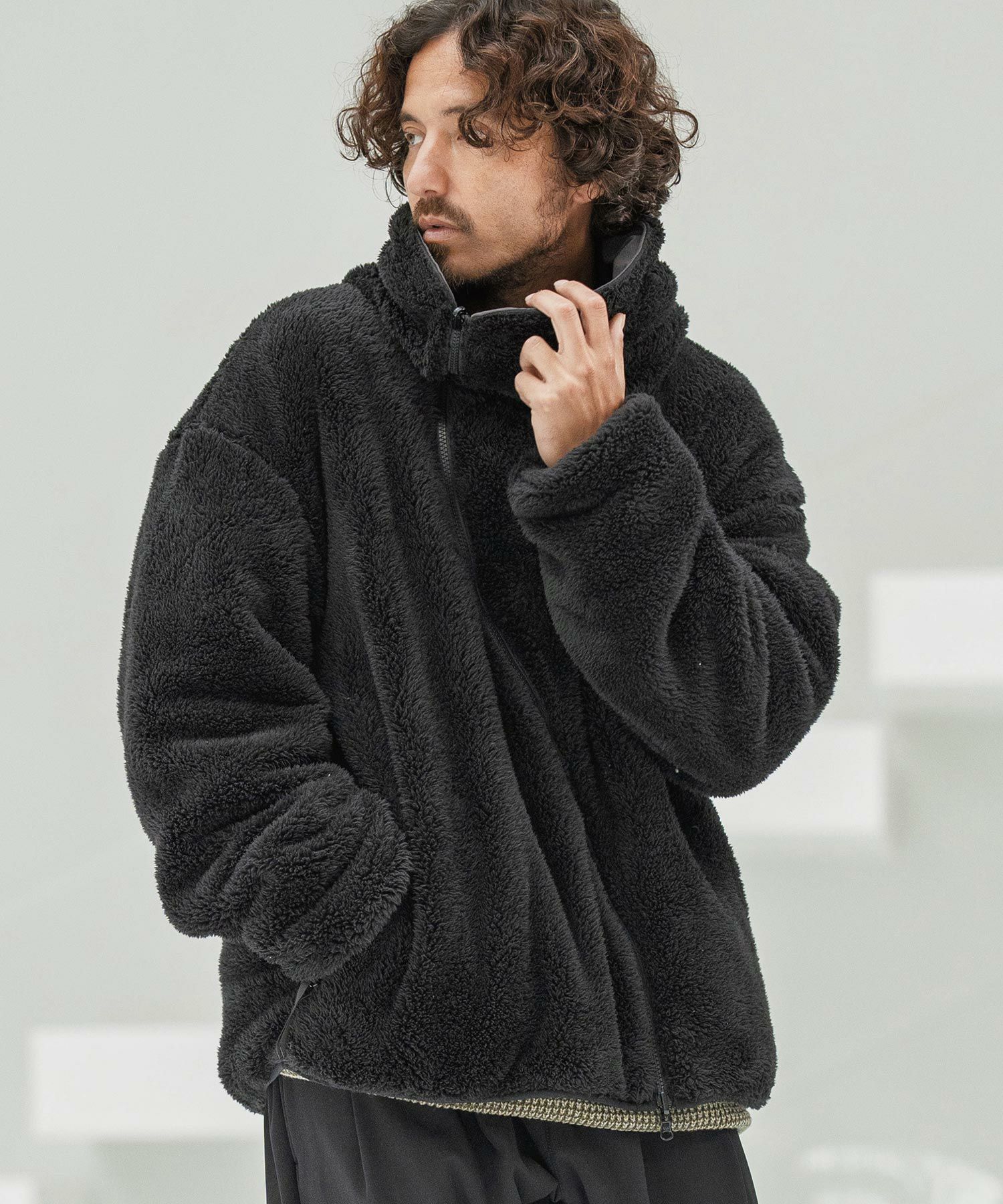 CAMBIO(カンビオ)】Wave Zipper Reversible Jacket リバーシブル