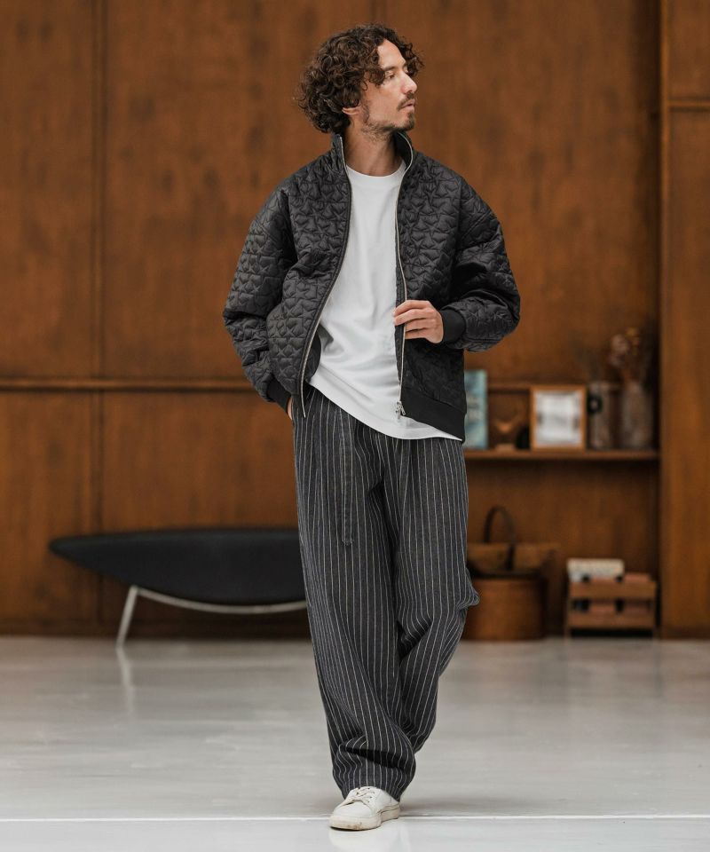 CAMBIO(カンビオ)】Star Pattern Quilted Stand Collar Jacket