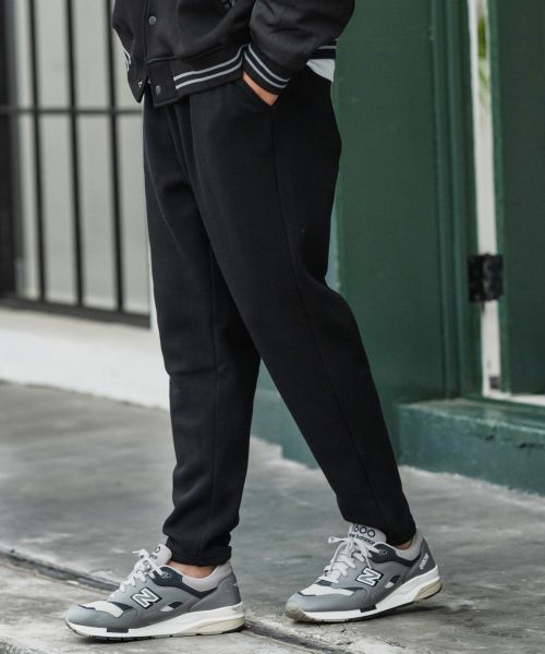 【CAMBIO(カンビオ)】【予約販売10月上旬～中旬入荷】Back Shaggy Cardboard Knit Balloon Silhouette Pants ダンボールニットパンツ(A53125cmb)