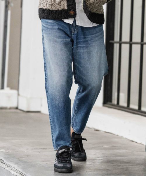 【CAMBIO(カンビオ)】【予約販売10月上旬～中旬入荷】【Johnbull別注】5 Pocket Tapered Jeans デニムテーパードパンツ(SO253P07)