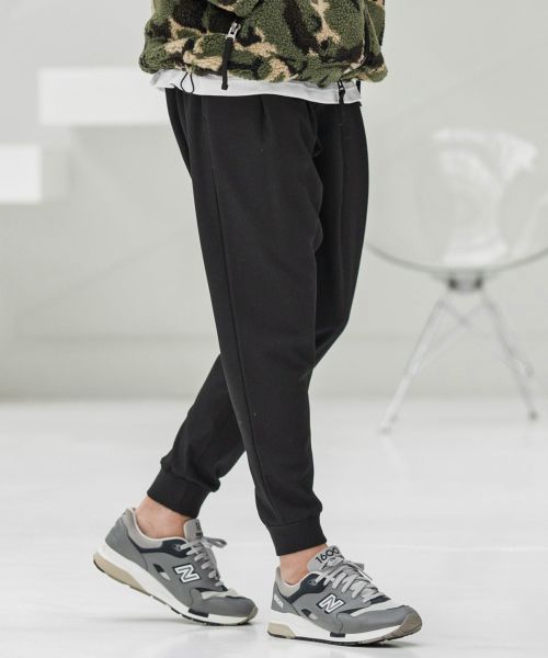 【CAMBIO(カンビオ)】【予約販売9月中旬～下旬入荷】Brushed Lining Slacks Fabric Jogger Pants ジョガーパンツ(A53025cmb)