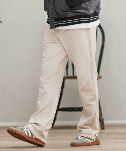 【CAMBIO(カンビオ)】【予約販売8月下旬～9月上旬入荷】Random Patchwork Sweat  Pants スウェットパンツ(A54125cmb)