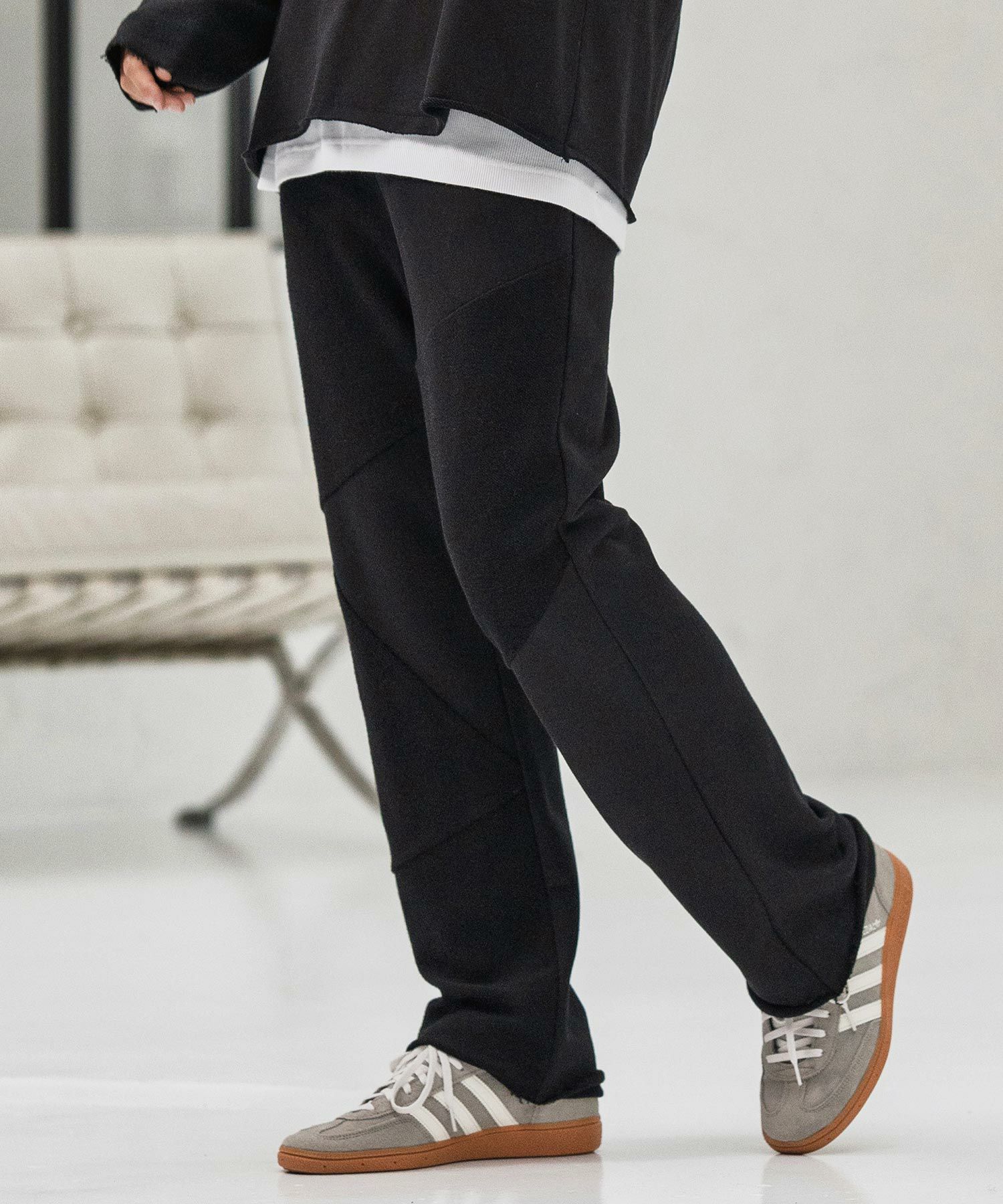 CAMBIO(カンビオ)】Random Patchwork Sweat Pants スウェットパンツ