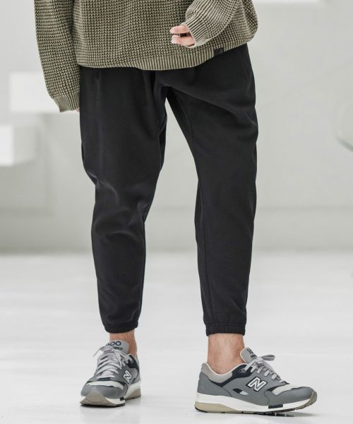 【CAMBIO(カンビオ)】【予約販売8月下旬～9月上旬入荷】Back Fleece Stretch Nylon Balloon Silhouette Jogger Pants ナイロンジョガーパンツ(A52725cmb)
