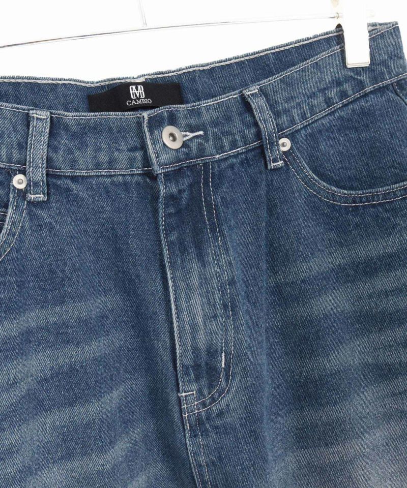 CAMBIO(カンビオ)】Authentic Detail Denim Balloon Silhouette Pants