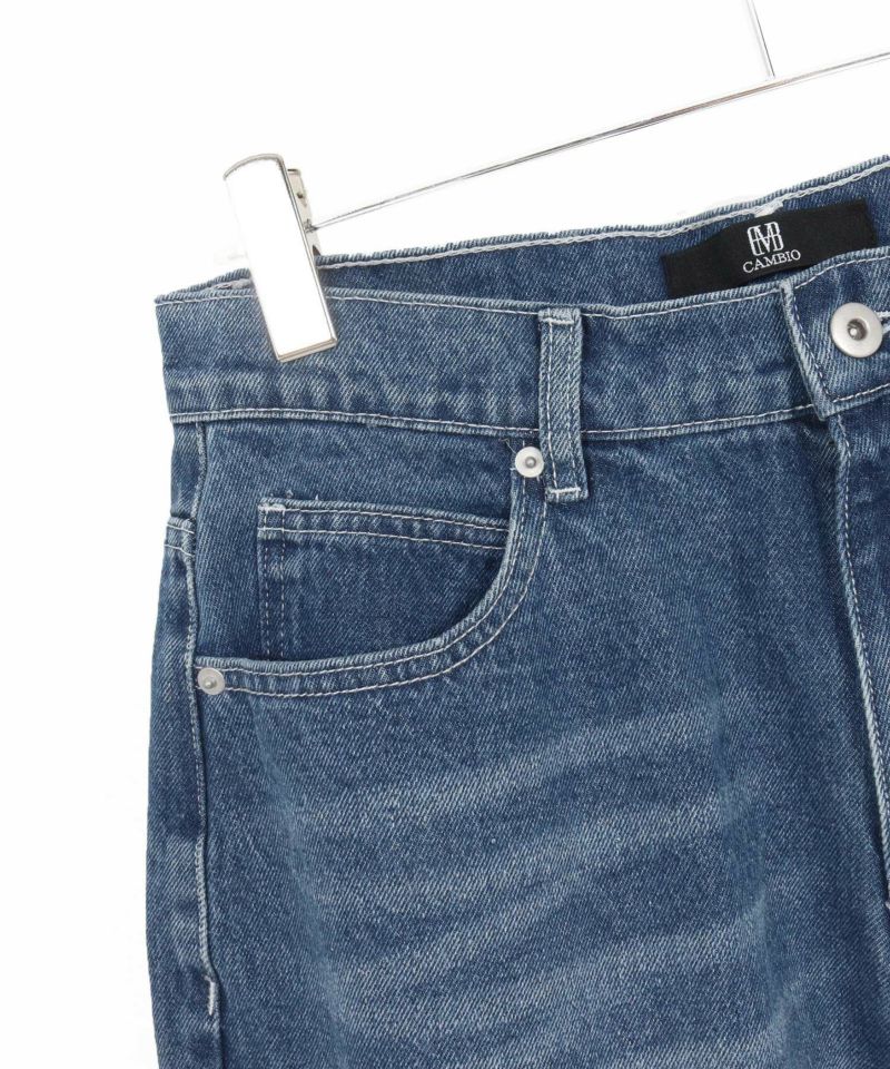 CAMBIO(カンビオ)】Authentic Detail Denim Balloon Silhouette Pants