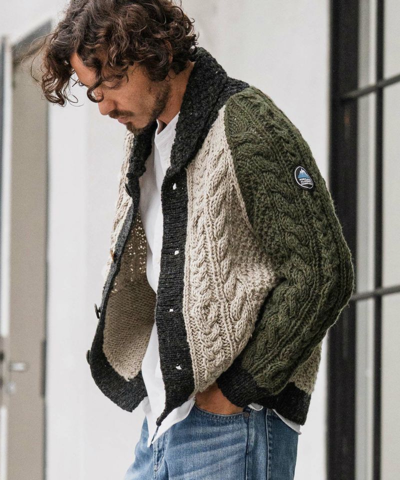 CAMBIO(カンビオ)】【HIMALAYAN CLIMBERS HAND-KNIT別注】手編み色