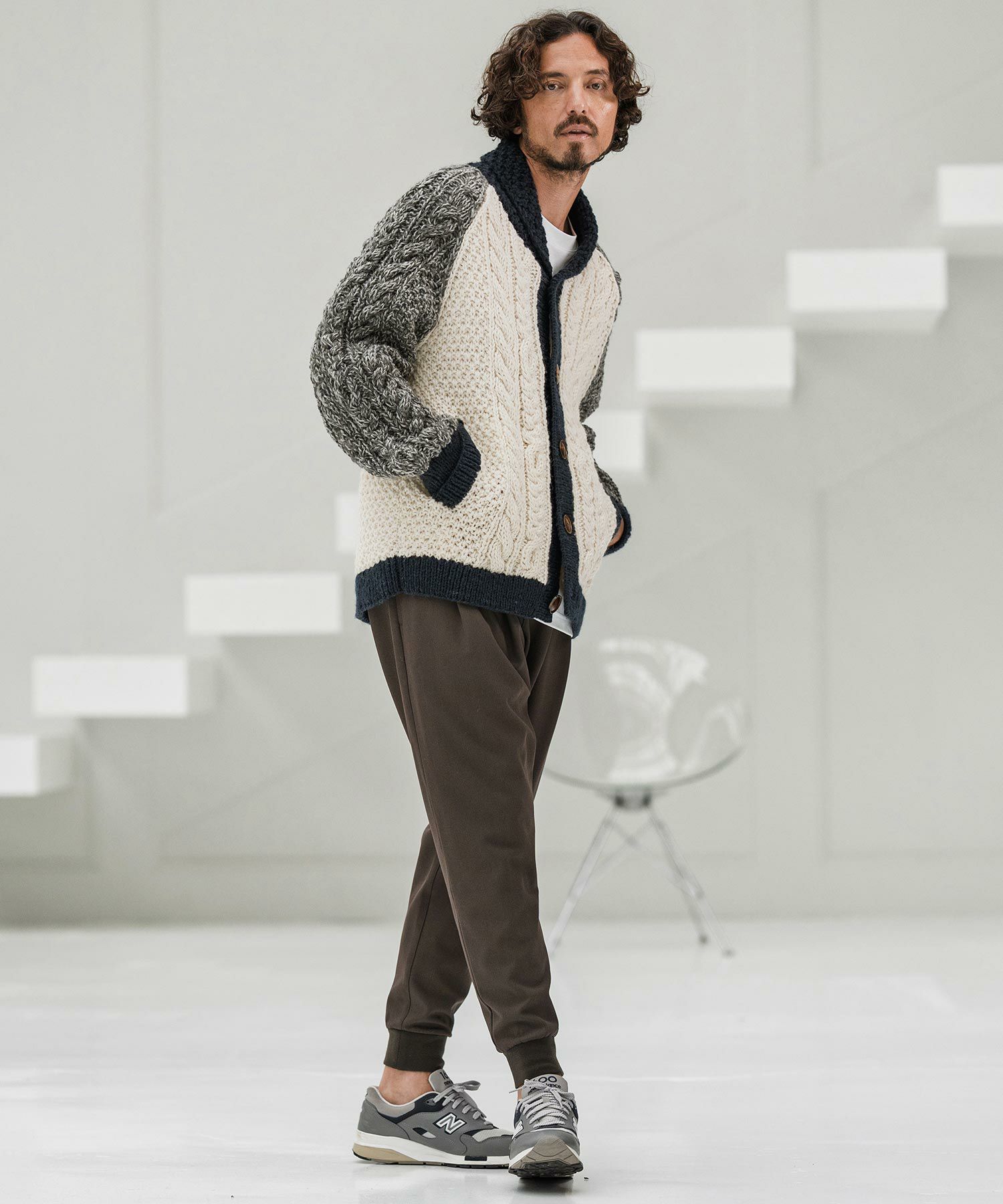 CAMBIO(カンビオ)】【HIMALAYAN CLIMBERS HAND-KNIT別注】手編み色