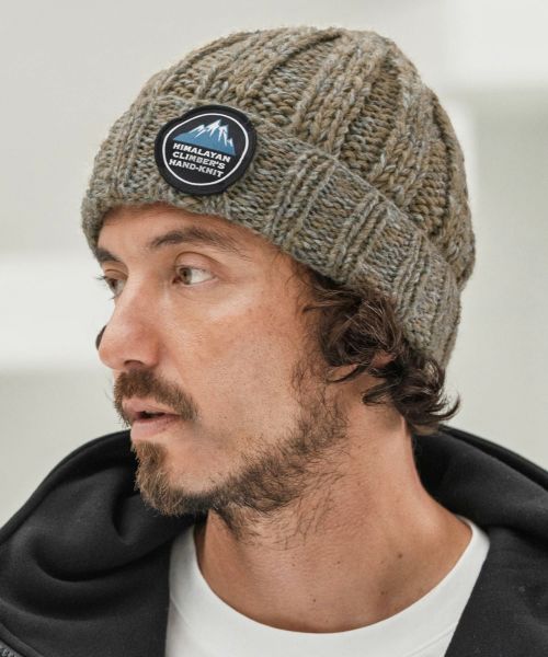 【CAMBIO(カンビオ)】【予約販売10月下旬～11月上旬入荷】【HIMALAYAN CLIMBERS HAND-KNIT別注】手編みワッチキャップ(CAHCK-F10)