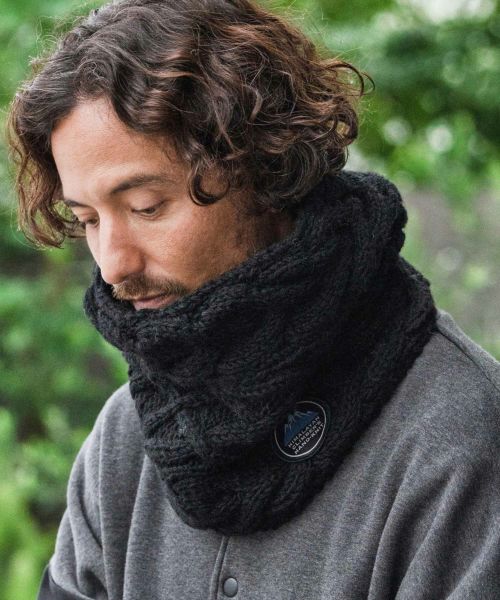 【CAMBIO(カンビオ)】【予約販売10月下旬～11月上旬入荷】【HIMALAYAN CLIMBERS HAND-KNIT別注】手編みスヌード(CAHCK-F13)