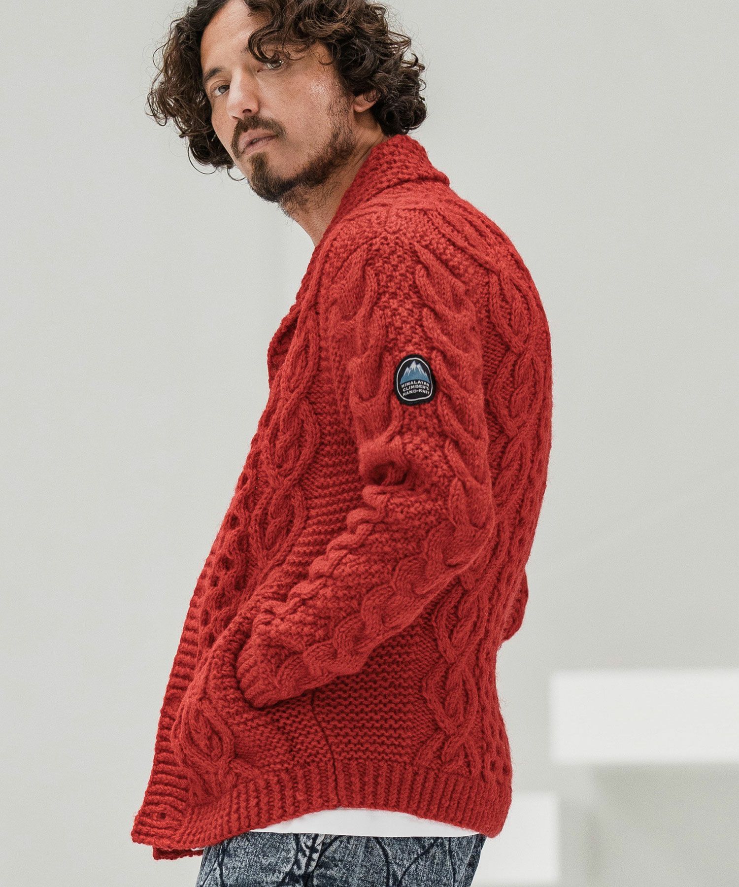 CAMBIO(カンビオ)】【HIMALAYAN CLIMBERS HAND-KNIT別注】手編み