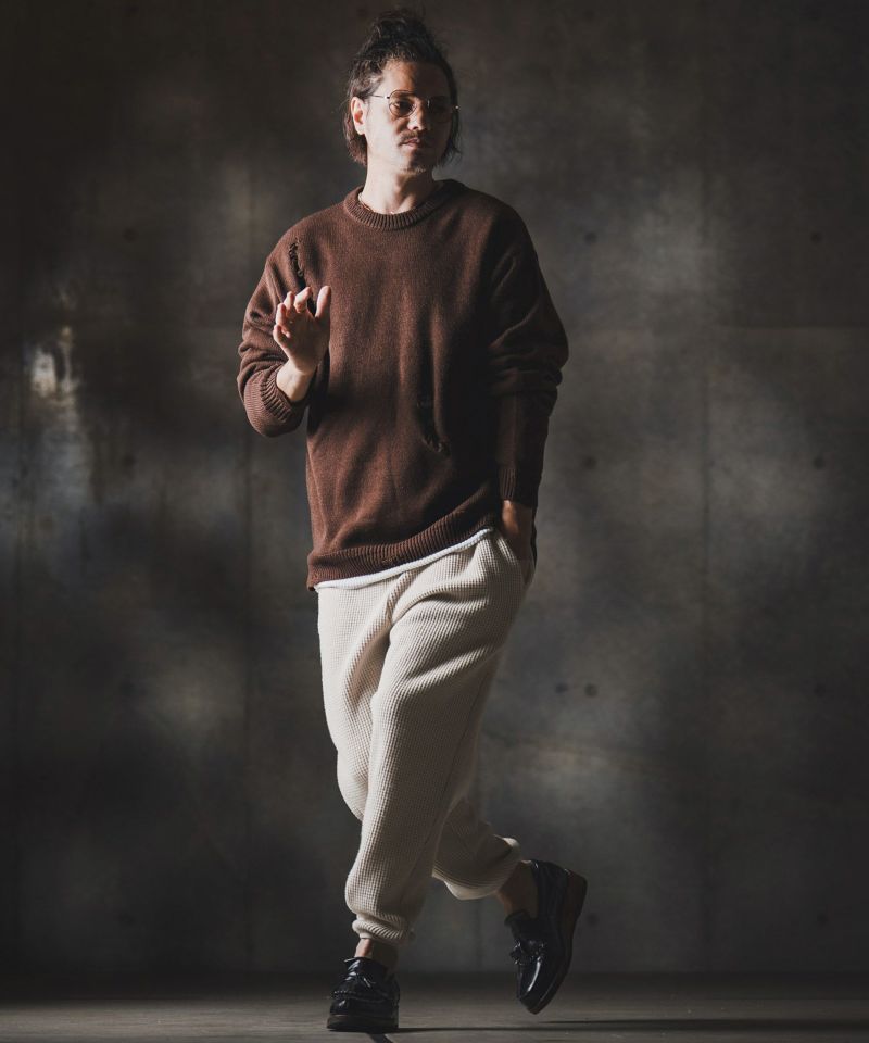 GLIMCLAP(グリムクラップ)】Mini-ripstop nylon fabric jogger