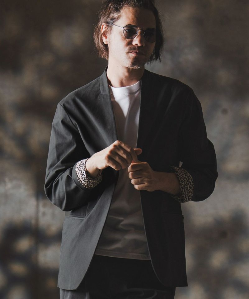 GLIMCLAP(グリムクラップ)】Minimal Jacket-stretch chino cloth- ノー