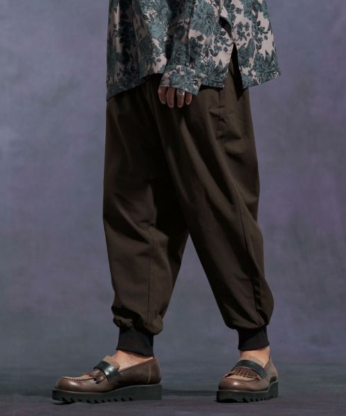 【Jih Nunc(ジーヌンク)】【予約販売10月中旬～下旬入荷】TRストレッチバルーンリブパンツ(JIH-R1095)