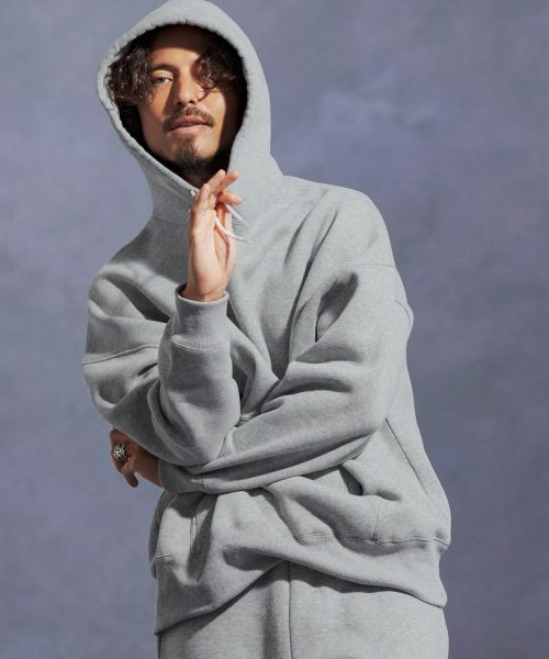 【Jih Nunc(ジーヌンク)】【予約販売10月上旬～中旬入荷】オーガニックコットン裏起毛スウェットプルパーカー(JIH-R1096)