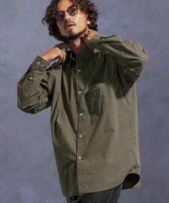 Jih Nunc(ジーヌンク)】スーピマコットンルーズシルエットシャツ(JIH