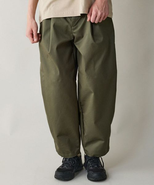 【rehacer(レアセル)】【予約販売9月中旬～下旬入荷】Solotex Deep Barrel Pants チノパンツ(01250500002)