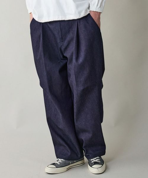 【rehacer(レアセル)】【予約販売9月上旬～中旬入荷】Tuckline Denim Trousers デニムパンツ(01250500024)