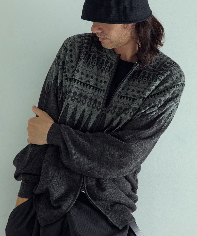 ●美品EGO TRIPPING エゴトリッピング/アローヘッドクロスカーディガン EGO TRIPPING エゴトリッピング / ARROWHEAD CLOTH CARDIGAN