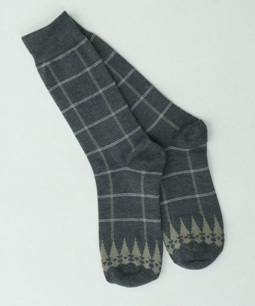 【EGO TRIPPING(エゴトリッピング)】【予約販売10月上旬～中旬入荷】WINDOWPANE SOX ソックス(696550)