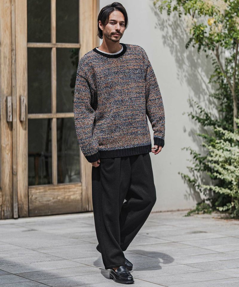 カンビオ イージーパンツ ブルー、ブラック2点 楽天市場】【CAMBIO(カンビオ)】Brushed Span 2 Tuck Tapered