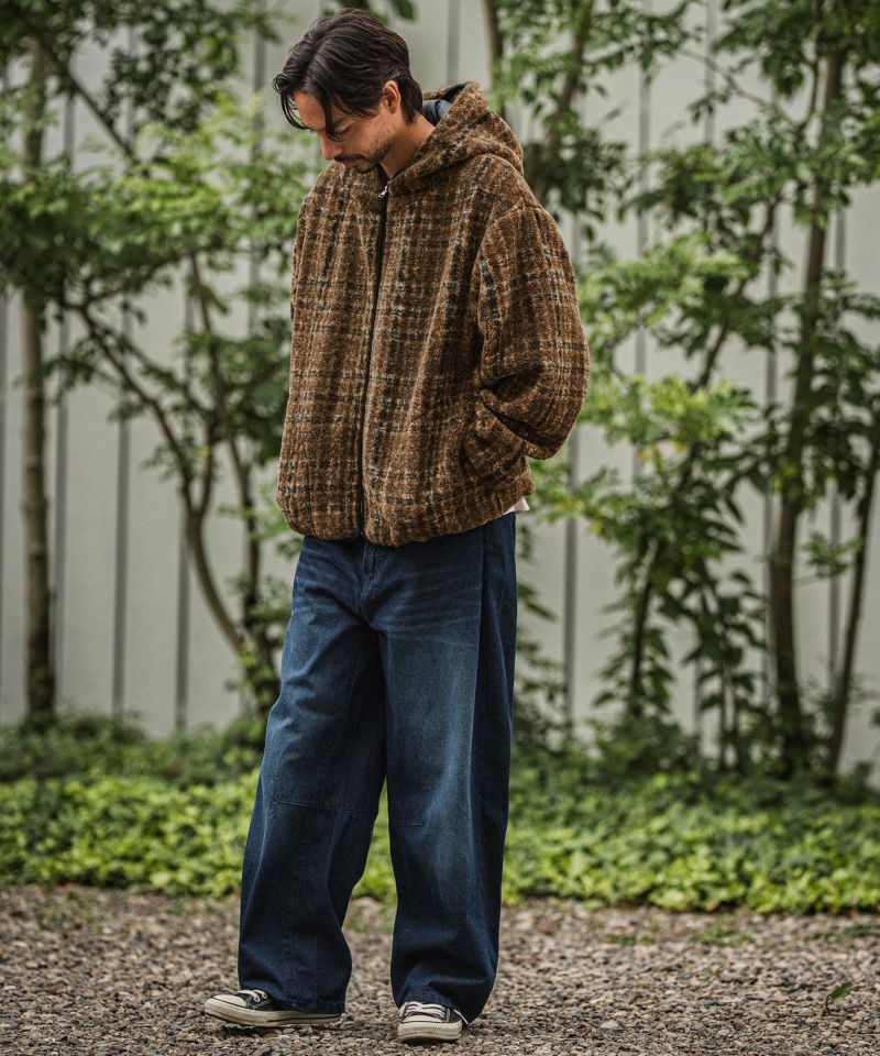 CAMBIO(カンビオ)】【予約販売11月中旬～下旬入荷】Check Boa