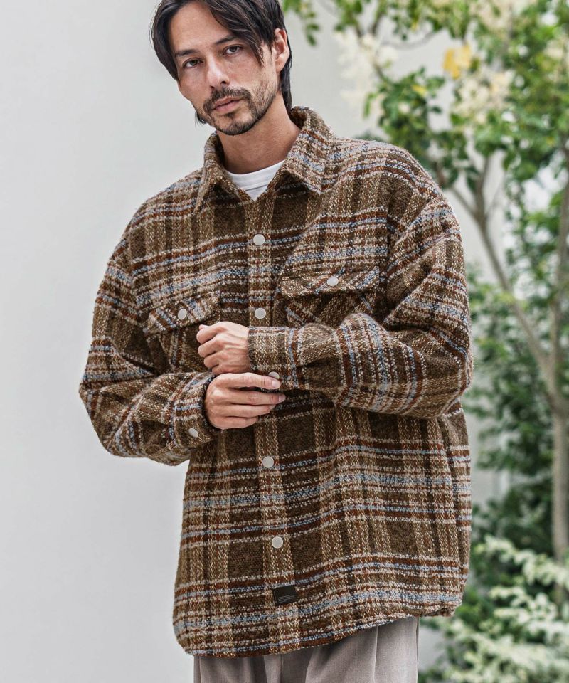 正規品 CAMBIO(カンビオ)】【予約販売11月中旬～下旬入荷】Boucle Check ジャケット・アウター